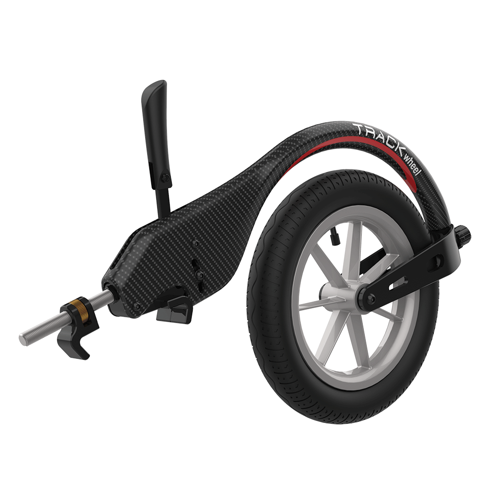 TRACK WHEEL SINGLE ARM , Carbon, 12''