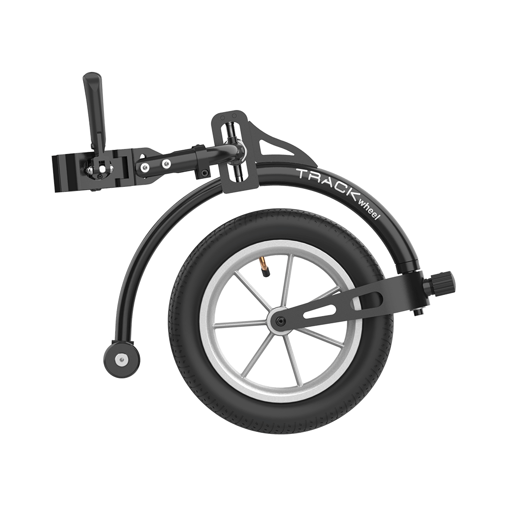 TRACK WHEEL DOUBLE ARM, Aluminium, 12''