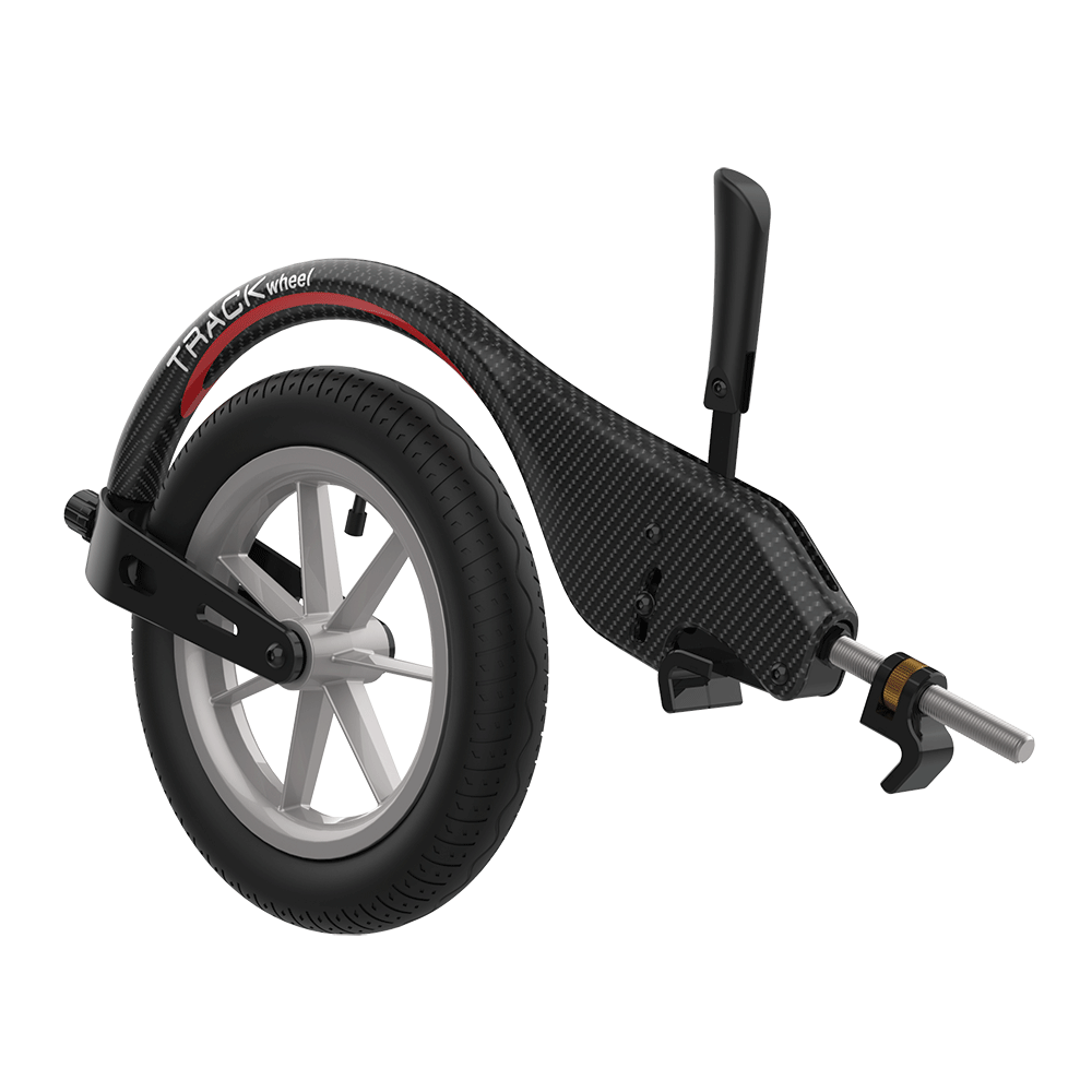 TRACK WHEEL SINGLE ARM , Carbon, 12''
