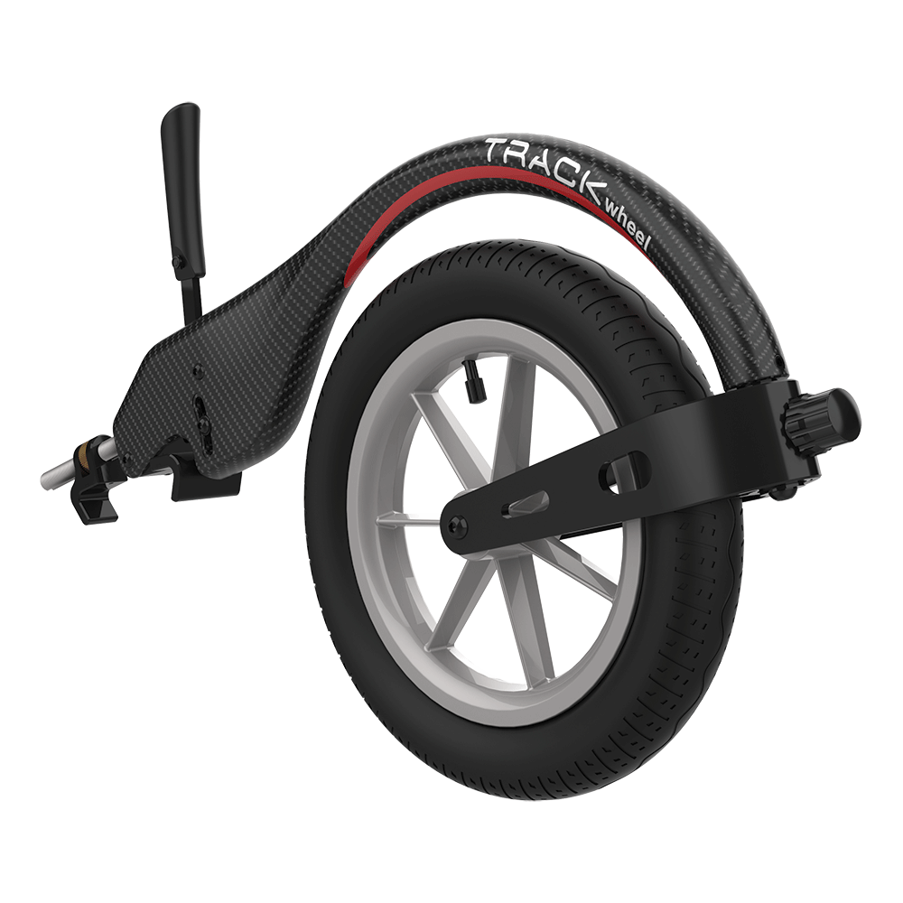 TRACK WHEEL SINGLE ARM , Carbon, 12''