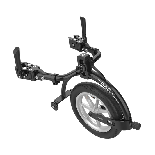 TRACK WHEEL DOUBLE ARM, Aluminium, 12''