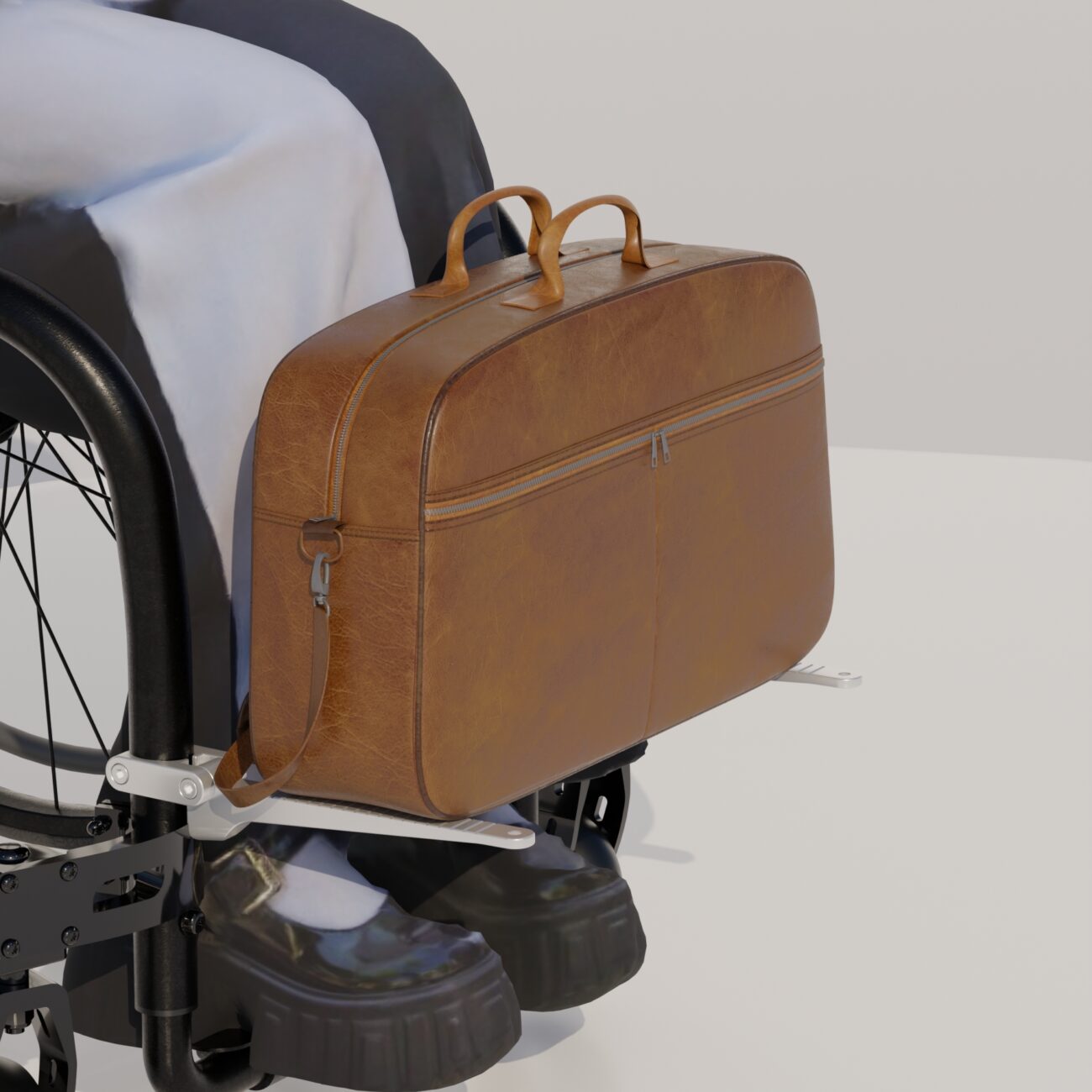 TAYA Carry AX – Der ultraleichte Gepäckträger für Aktivrollstühle