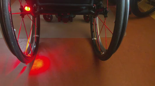Integrierte Rücklichter für deinen Rollstuhl